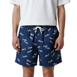 🔃Old Navy Men’s Blue Shark Fish Board Shorts Swim Trunks